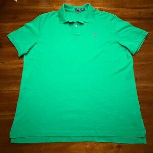 Polo Ralph Lauren Pony Polo Shirt Classic Green & Purple Large Men's XL
